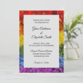 ラブイズラブプライドフローラ結婚式招待状 招待状 (スタンド正面)