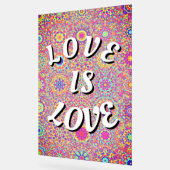 ラブイズラブプライド電話リングや輪スタンド アクリルサイン (傾斜)