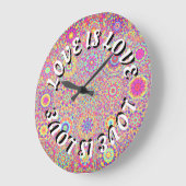 ラブイズラブプライド ラージ壁時計 (傾斜)