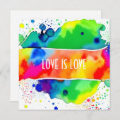 ラブイズラブプライドLGBTQIA+ 招待状 (正面/裏面)