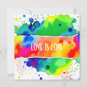 ラブイズラブプライドLGBTQIA+ 招待状 (正面)