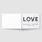 ラブイズラブモノクロームゲイ結婚ズゲストブック ゲストブック (全面)