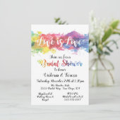 ラブイズラブレインボーウォーターブライダルシャワー 招待状 (スタンド正面)