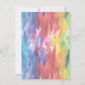 ラブイズラブレインボーウォーターブライダルシャワー 招待状 (裏面)