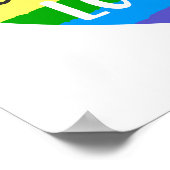 ラブイズラブレインボーハート ポスター (角)