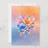 ラブイズラブレインボーフローラ婚約パーティ 招待状 (裏面)