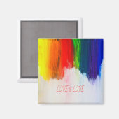 ラブイズラブレインボープライドLBGQT マグネット (正面/裏面)