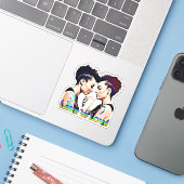 ラブイズラブレズビアンプライド シール (ノートパソコンとiPhone)