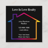 ラブイズラブ不動産仲介業者レインボーハウス スクエア名刺 (正面)