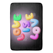 ラブイズラブ3Dレインボープライドバスマット バスマット (正面縦)