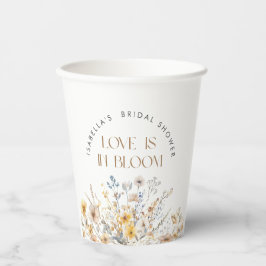 ラブイズワイルドフラワーモダンブライダルシャワー 紙コップ