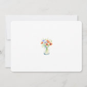 ラブイズワイルドフラワー開花ブライダルシャワー 招待状 (裏面)