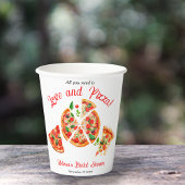 ラブイタリアン&ピザパーティースライスブライダルシャワー 紙コップ