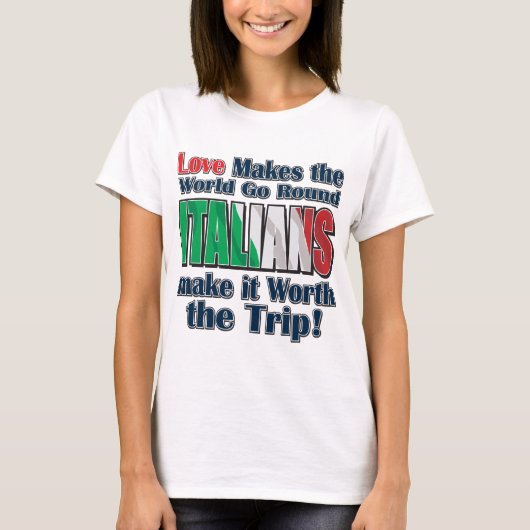 ラブイタリア人 Tシャツ (正面)