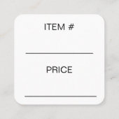 ラブイヤリングカードナチュラルジュートで作る スクエア名刺 (裏面)