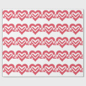 ラブインさくらんぼピンク ラッピングペーパー (フラット)