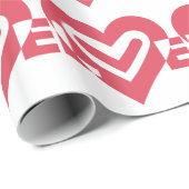 ラブインさくらんぼピンク ラッピングペーパー (ロールコーナー)