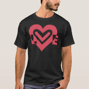 ラブインさくらんぼピンク Tシャツ
