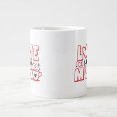 ラブインアマグレッドブラックバレンタイン ジャンボコーヒーマグカップ (正面)