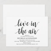 ラブインエアリハーサルディナー招待状カード 招待状 (正面/裏面)