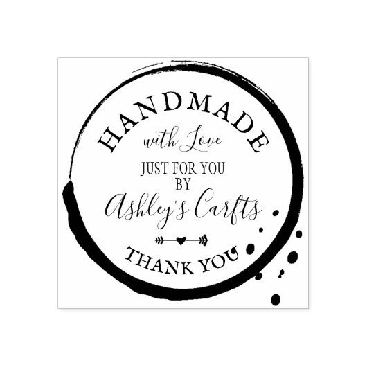 ラブインク汚れ手作りありがとう ラバースタンプ (インプリント)