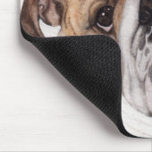 ラブイングリッシュブルドッグウォーター絵画カラーのマウスパッド マウスパッド (コーナー)