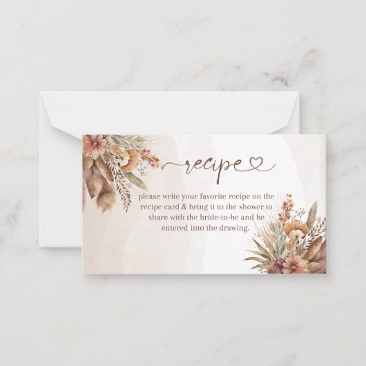 ラブインサートレシピ製 ノートカード (正面)