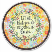 ラブインスピリシティかわいらしフローラトレンディー シール (正面)