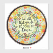 ラブインスピリシティかわいらしフローラトレンディー シール (シート)