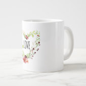 *~*ラブインテンシエーモトフローラハートリース ジャンボコーヒーマグカップ (正面右)