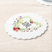 *~*ラブインテンシブコースター江本フローラハート ペーパーコースター (アングル)