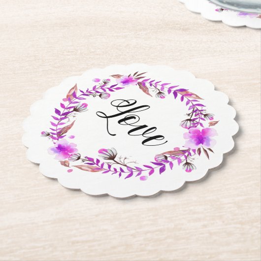 *~*ラブインテンションエモトフローラリースコースター ペーパーコースター (アングル)