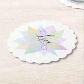 *~*ラブインテンションコースターエモトパステル葉 ペーパーコースター (アングル)