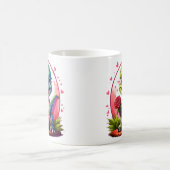 ラブインドラゴンスタイルかわいいバレンタインドラゴン コーヒーマグカップ (中央)