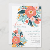 ラブインフル開花ブライダルシャワー招待 招待状 (正面)