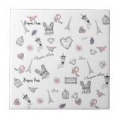 ラブインペリボヘミアンシックフローラボホガール タイル (正面)