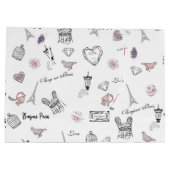 ラブインペリボヘミアンシックフローラボホガール ラージペーパーバッグ (裏面)