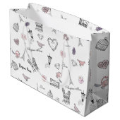 ラブインペリボヘミアンシックフローラボホガール ラージペーパーバッグ (裏面アングル)