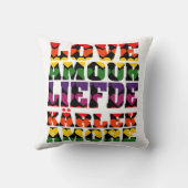 ラブインランゲージ違うハートダークレインボー クッション (裏面)