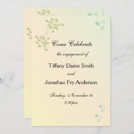 ラブインローレル婚約ラージ文字 招待状