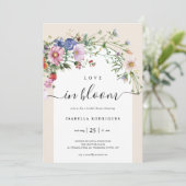 ラブインワイルドフラワーブライダルシャワー招待 招待状 (スタンド正面)