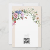 ラブインワイルドフラワーブライダルシャワー招待 招待状 (裏面)