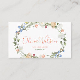 ラブインワイルドフラワー開花 プレイスカード