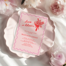 ラブイン開花お洒落手書きブライダルシャワー