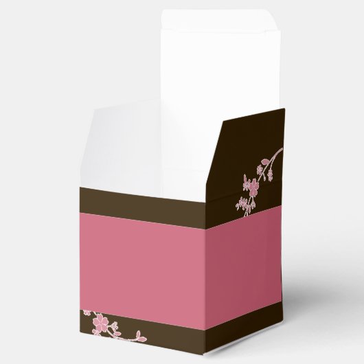 ラブイン開花さくらんぼ花結婚式の引き出物箱 フェイバーボックス (オープン)