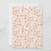 ラブイン開花カラフルガーデンフラワーブライダルブランチ 招待状 (裏面)