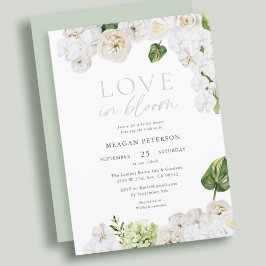 ラブイン開花サマーグリーンブライダルシャワー 招待状