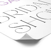 ラブイン開花バタフライブライダルシャワー歓迎 ポスター (角)