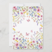 ラブイン開花バタフライブライダルシャワー 招待状 (裏面)