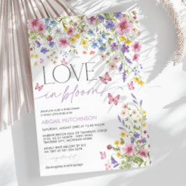ラブイン開花バタフライブライダルシャワー 招待状
